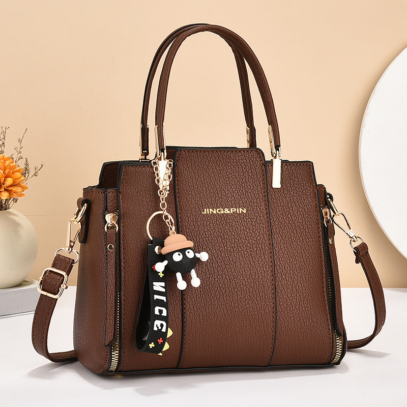 Versatile New Fashion Elegant Handbag Coffee