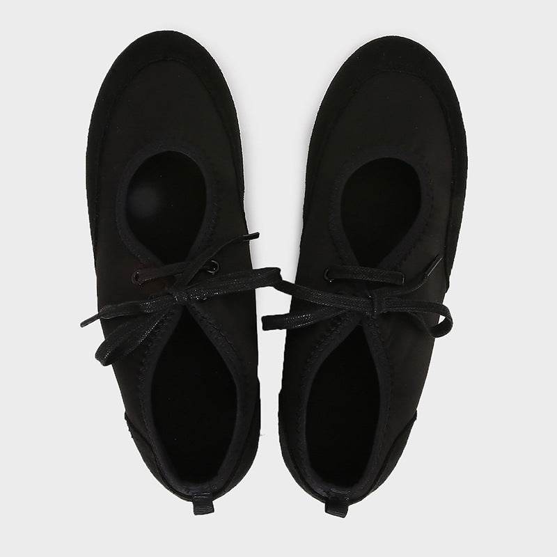 Satin Fashion Low-cut Ballet Flats Lace Up