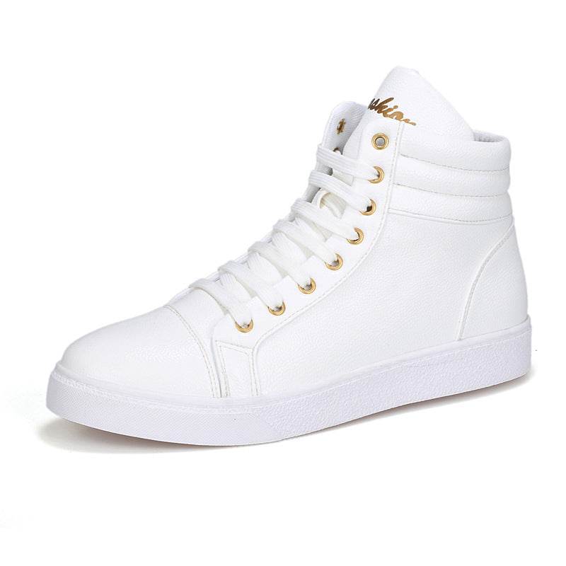 Internet Hot Thick Bottom Height Increasing Sports Couple Pumps White Thin Shoes