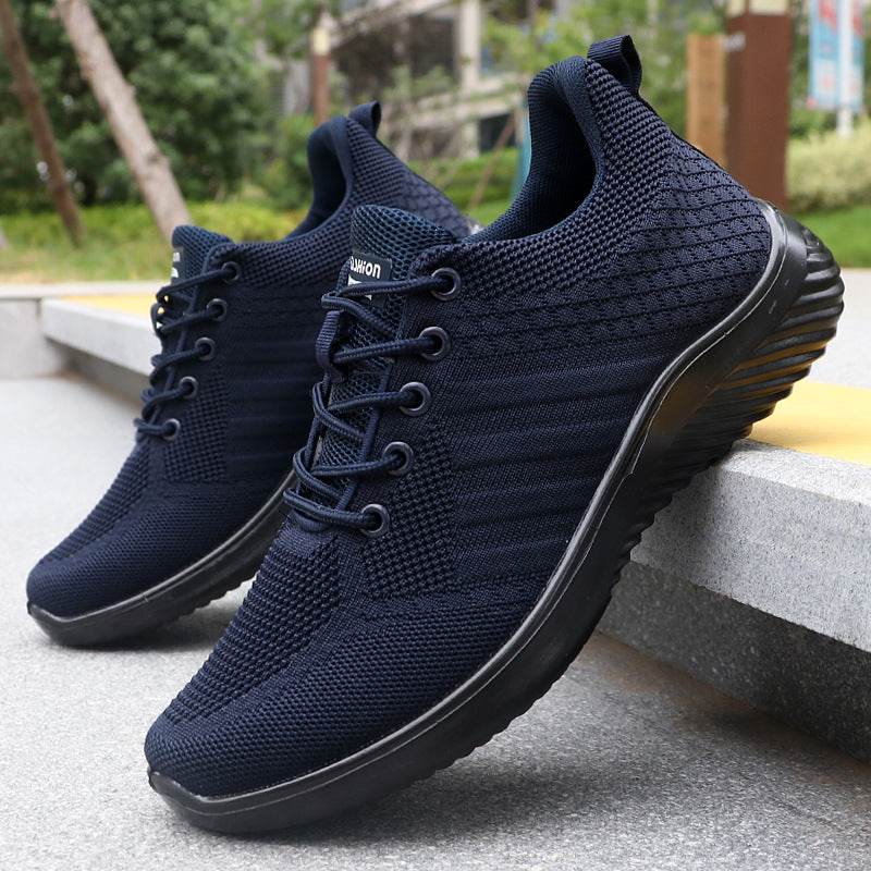 Polyurethane Breathable Mesh Surface Sneaker Blue