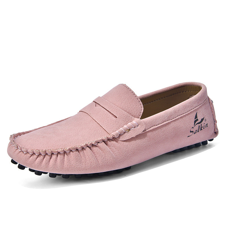 Men's Gommino Slip-on Fashion All-matching Pink 42