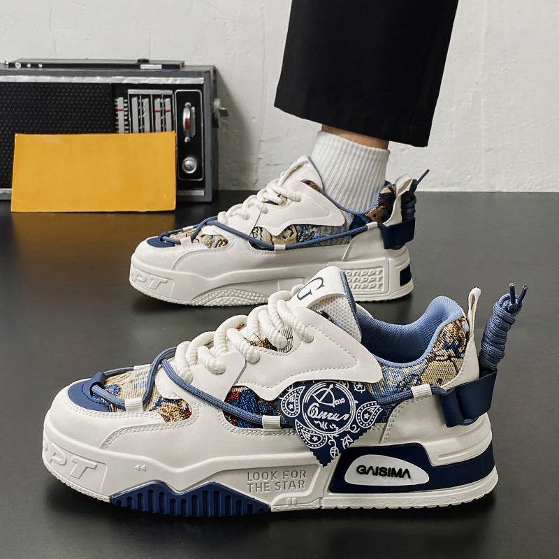 New Men's Versatile Casual Shoes Thick-soled Non-slip