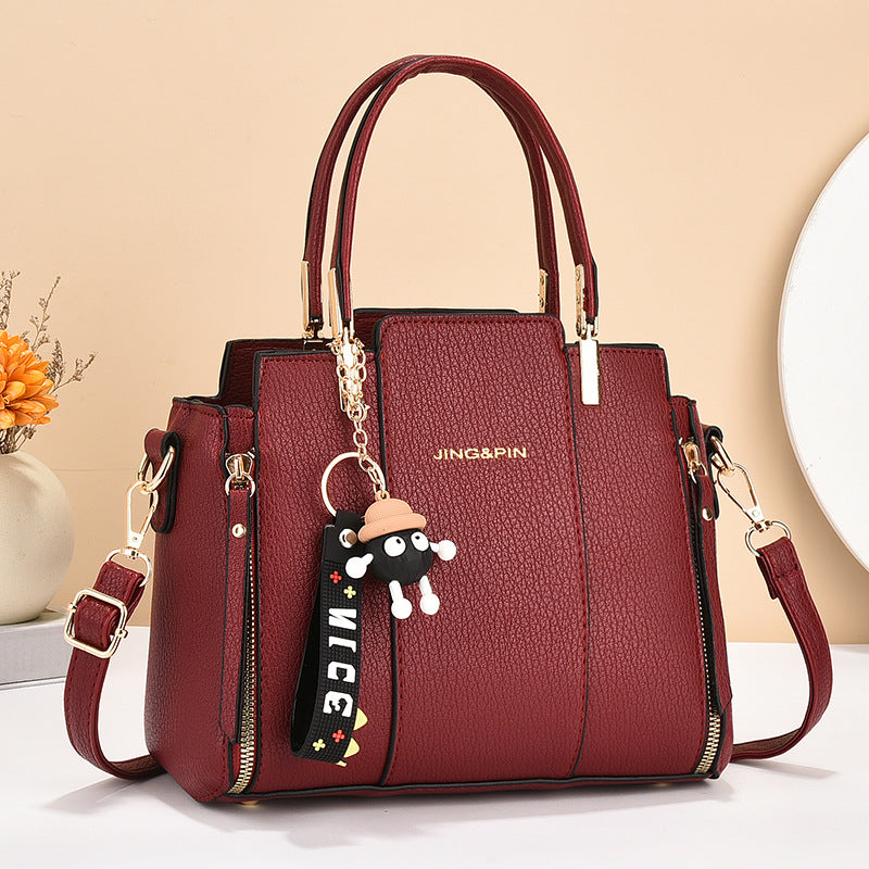 Versatile New Fashion Elegant Handbag Red