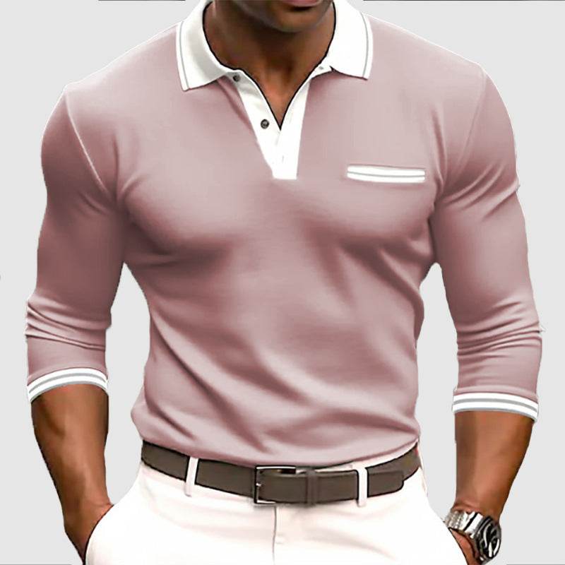 Men's Long Sleeve Button Sweatshirt G48P041