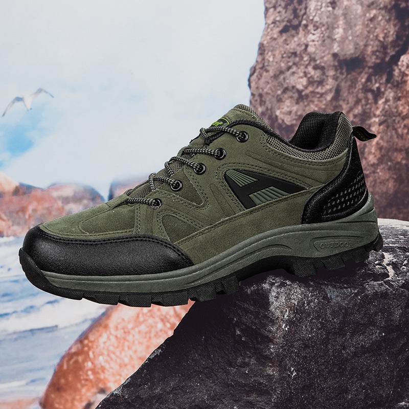 Low-top Outdoor Boots Wear-resistant Combat Boots Climbing Shoes Army Green