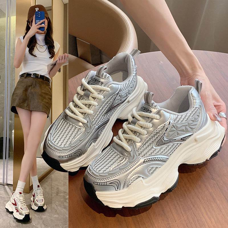 Summer Thin Mesh Breathable Increased Casual Sneaker