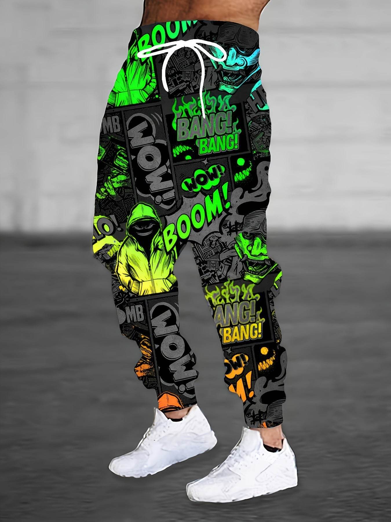 Men's Colorful Printing Sports Casual Sweatpants CK140353