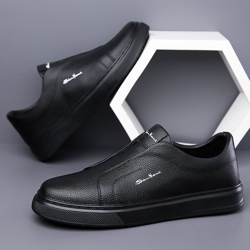Casual And Comfortable Breathable Non-slip Trendy Soft Bottom Rubber Round Toe Flat Heel Slip-on Shoes