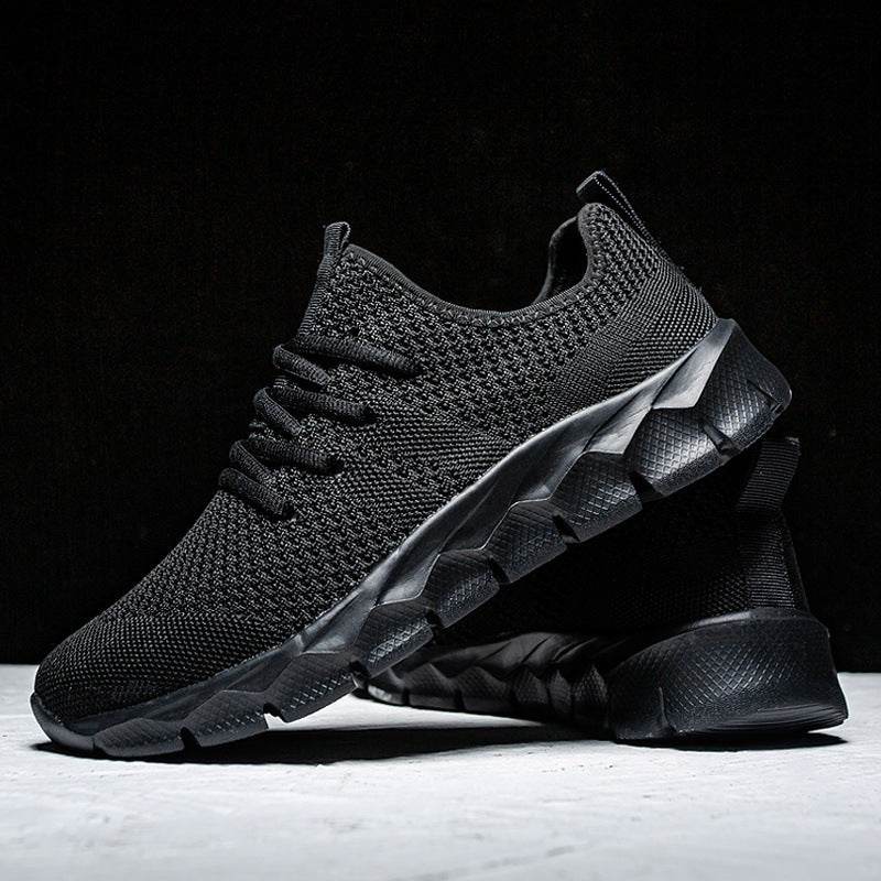 Mesh Breathable Casual Sneaker Light Running Shoes Men's Shoes F33 Black
