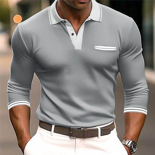 Men's Long Sleeve Button Sweatshirt G48P043