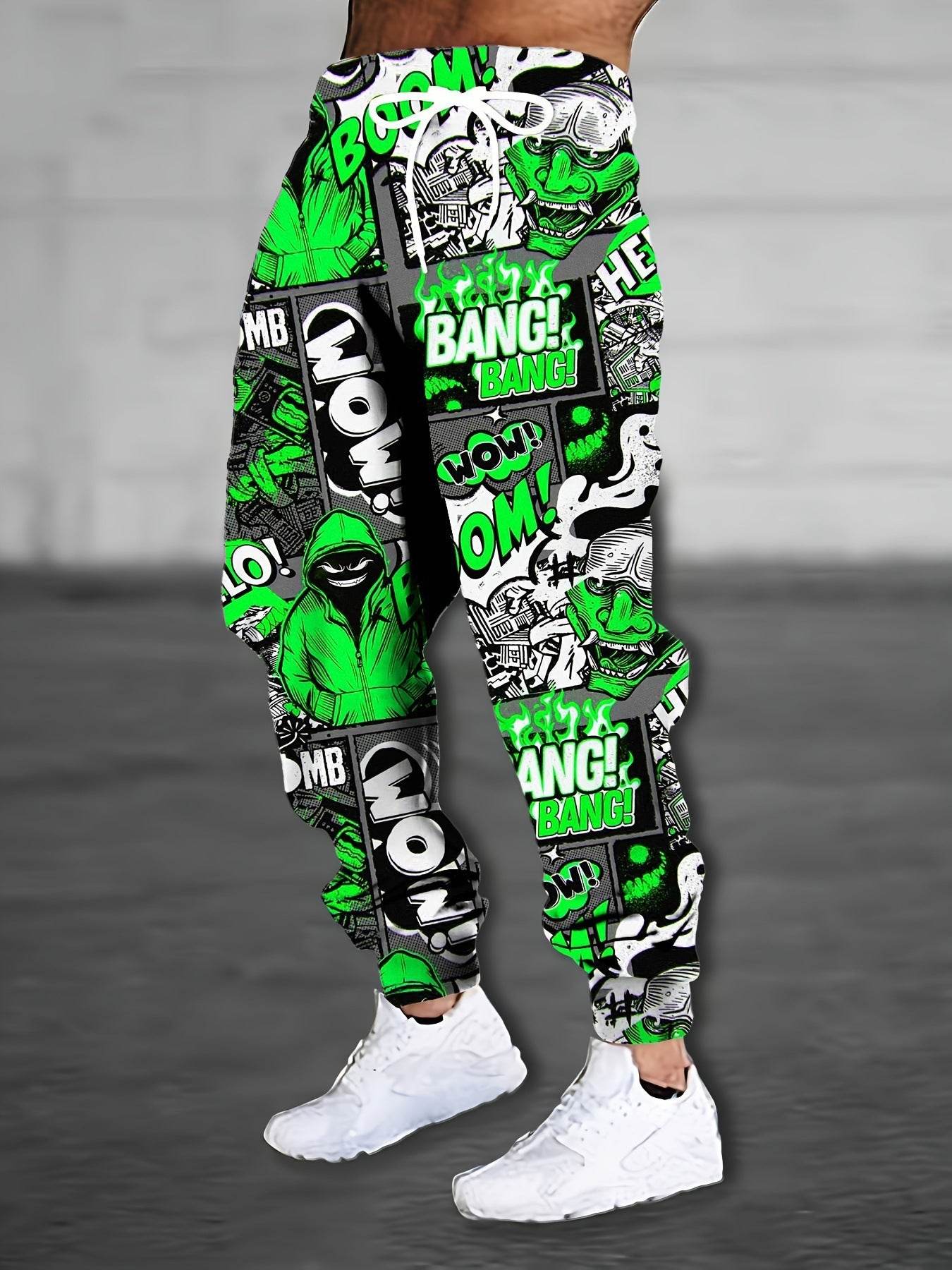 Men's Colorful Printing Sports Casual Sweatpants CK140356