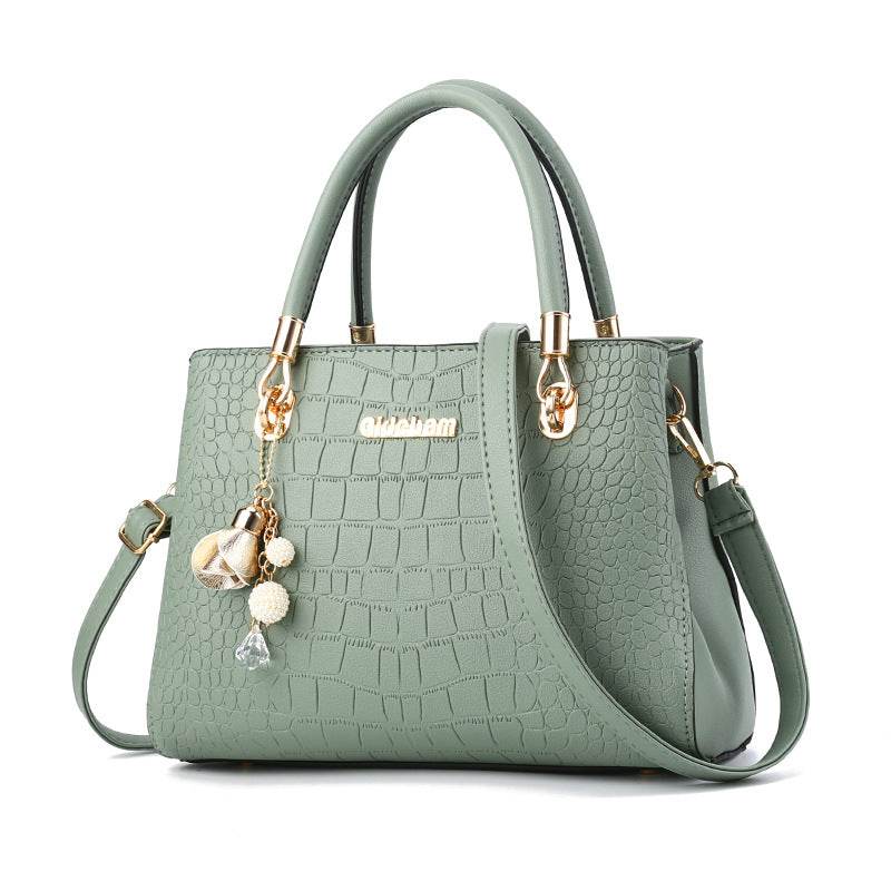 Summer Elegant Women's Korean-style Simple Handbag Green
