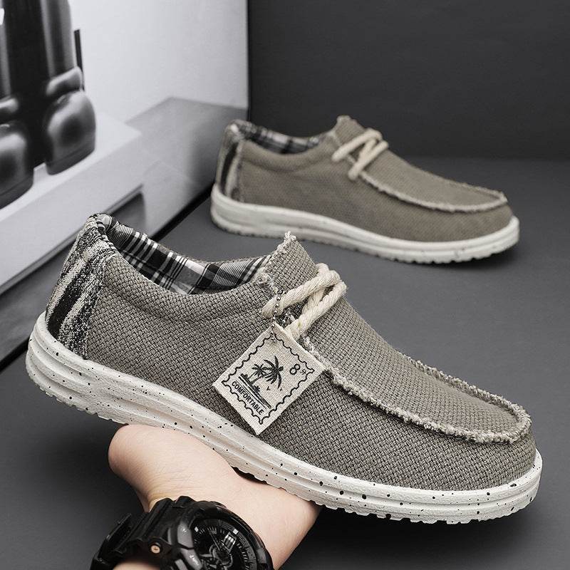 Men's Simple All-match Casual Canvas Sneakers Gray