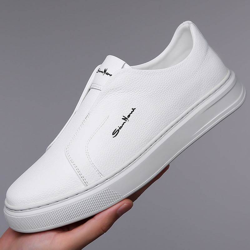 Casual And Comfortable Breathable Non-slip Trendy Soft Bottom Rubber Round Toe Flat Heel Slip-on Shoes