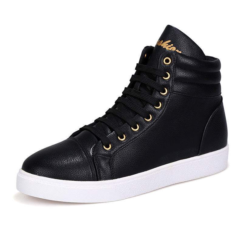 Internet Hot Thick Bottom Height Increasing Sports Couple Pumps Black Thin Shoes
