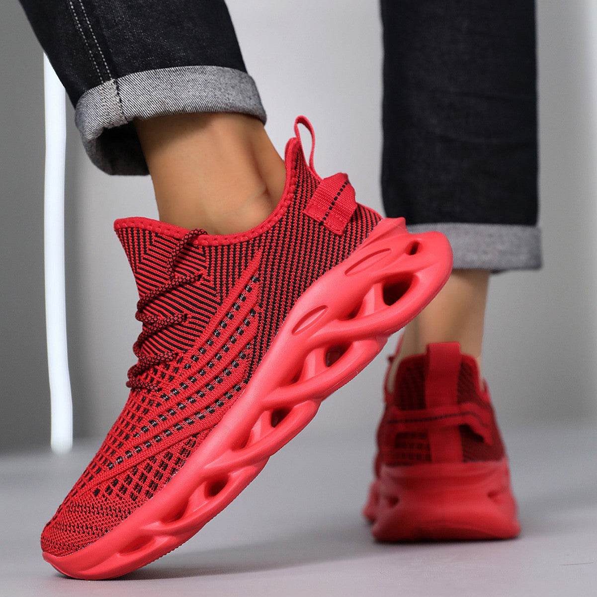 Sneaker Men's Fly-kit Mesh Twist Bottom Lightweight