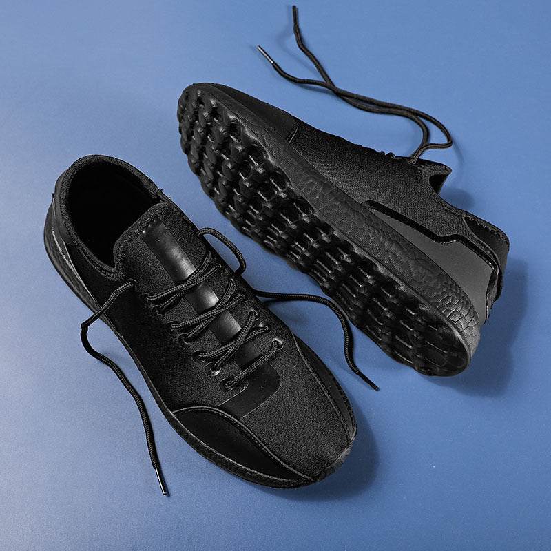 Casual Breathable Outdoor Sports Lightweight Running Men's Single Shoes Black
