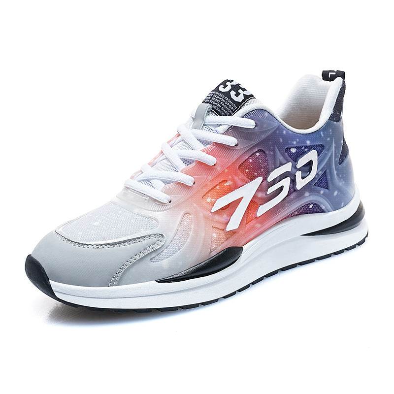 Fashion Personality New Sports Casual Men's Shoes 730 Gray And Red