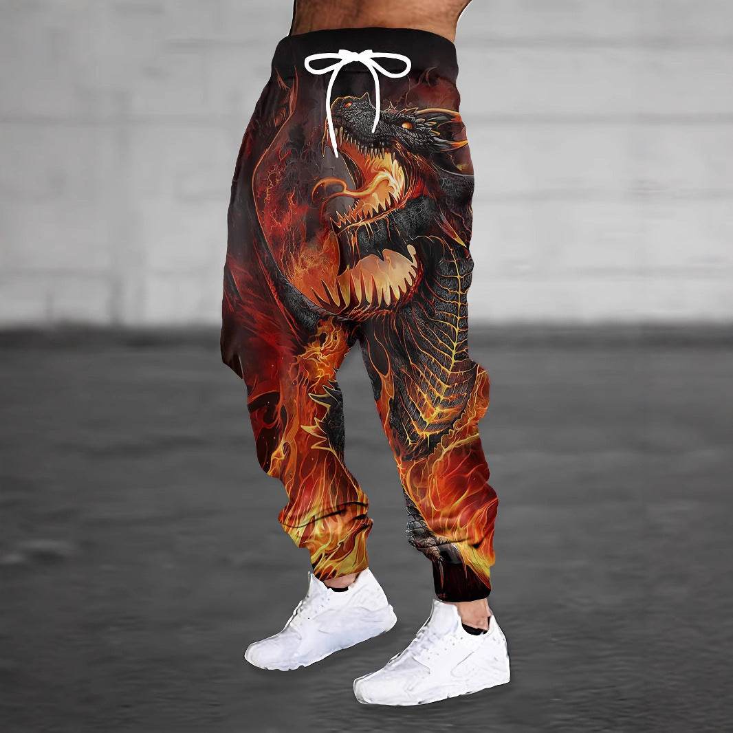 Men's Colorful Printing Sports Casual Sweatpants