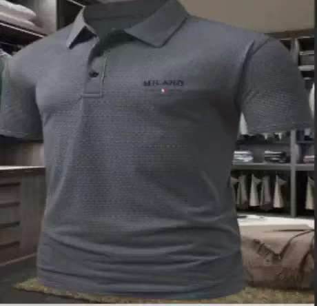 Men's Printed Color Short-sleeved Lapel Shirt 22 Models