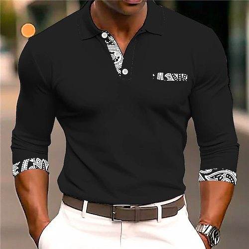 Men's Long Sleeve Button Sweatshirt G48P034