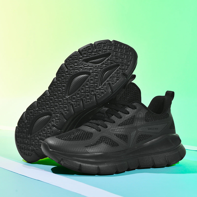 Shock-absorbing Runner Wild Lightweight Sneaker Dark Night Black