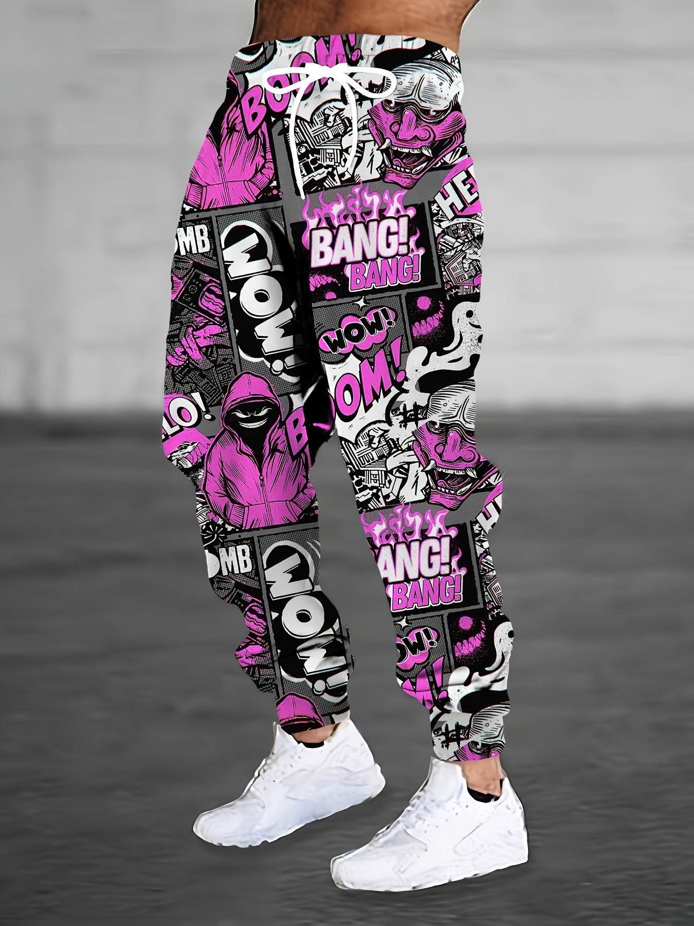 Men's Colorful Printing Sports Casual Sweatpants CK140354