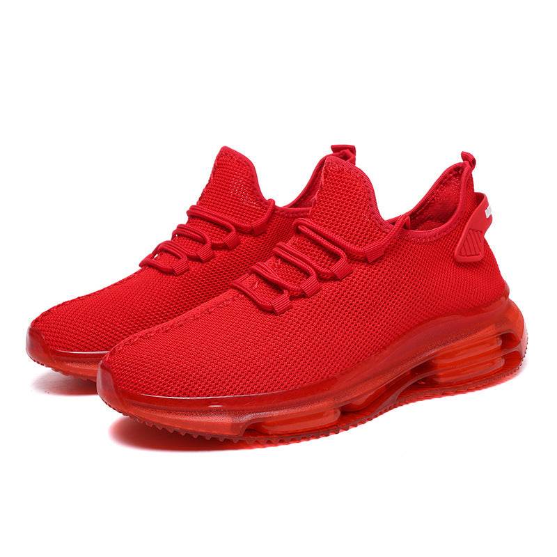 Men's Woven Mesh Sports Casual Shoes Red