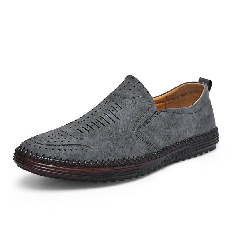 Men's Shoes Outdoor Casual Shoes Slip-on Flat Gray