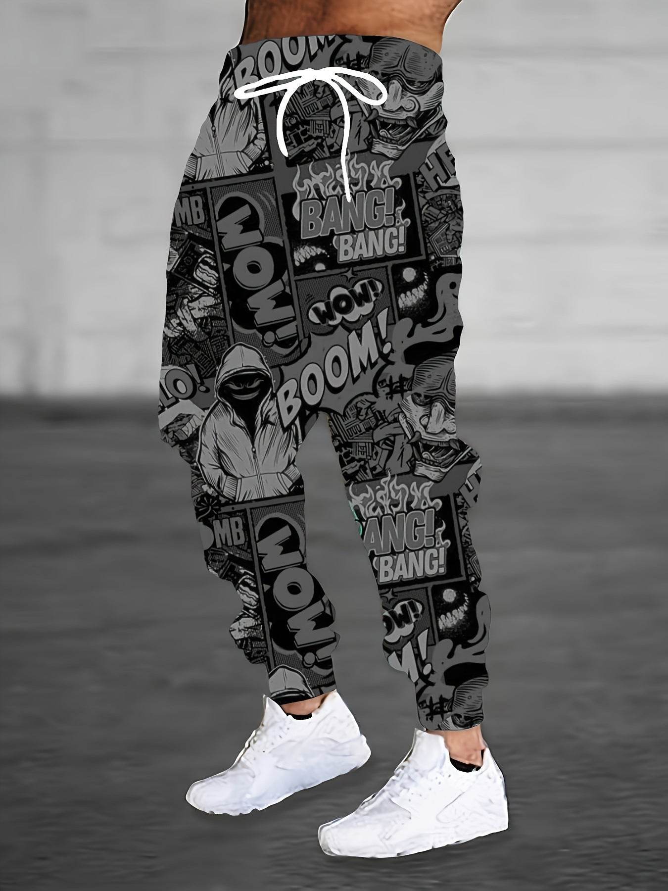 Men's Colorful Printing Sports Casual Sweatpants CK140355