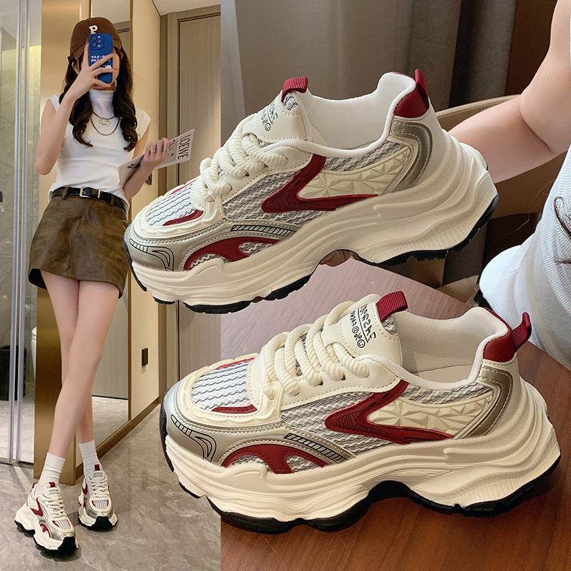 Summer Thin Mesh Breathable Increased Casual Sneaker