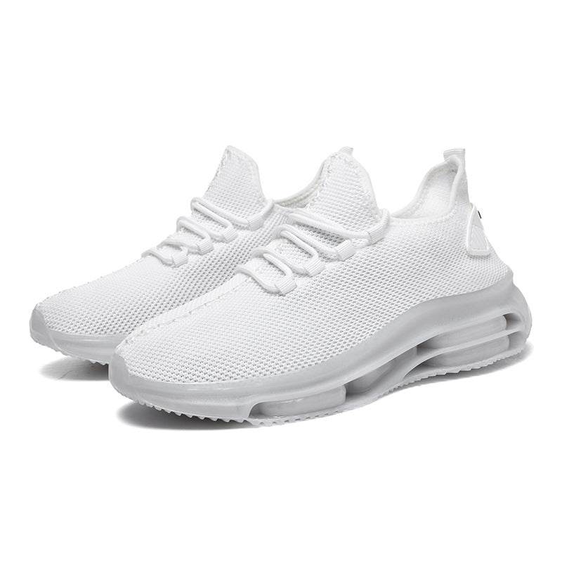 Men's Woven Mesh Sports Casual Shoes White