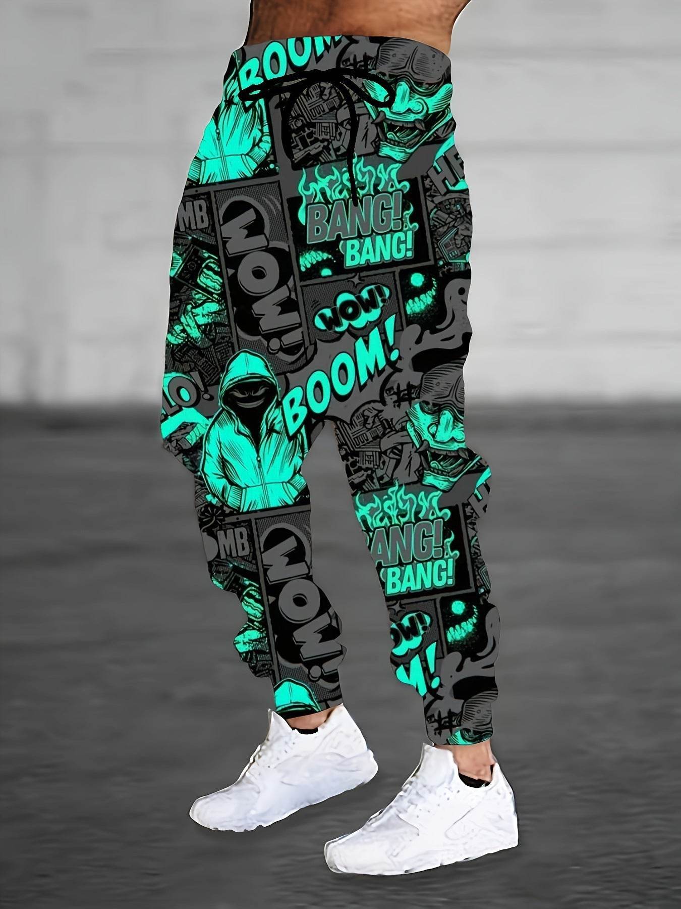 Men's Colorful Printing Sports Casual Sweatpants CK140352
