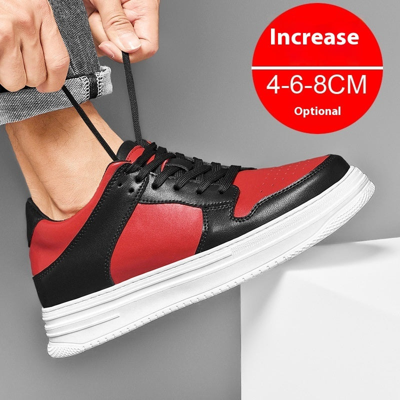 Summer Invisible Height Increasing Men's Shoes 8cm Breathable Platform Sports