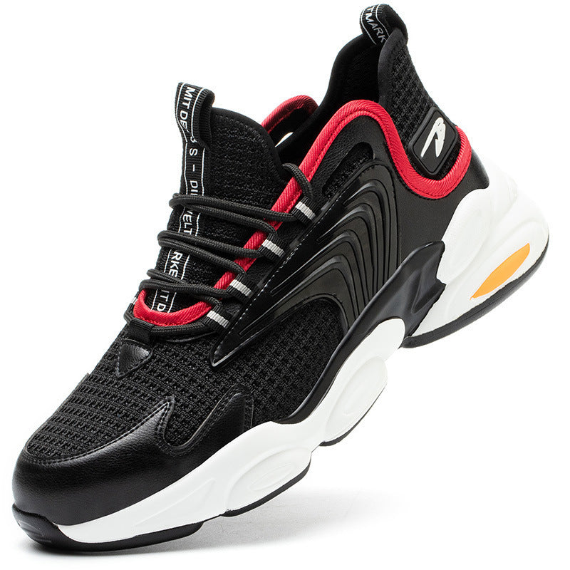 Anti-smashing And Anti-piercing Safety Shoes Black white