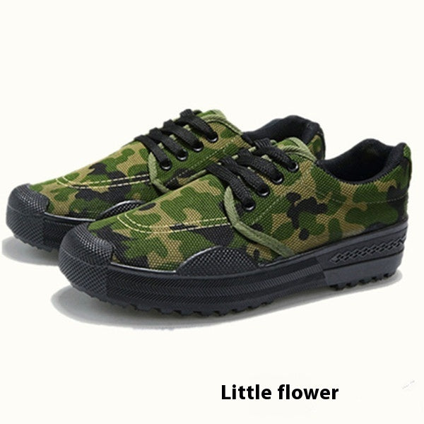 Men's Training Shoes Construction Site Labor Work Safety Shoes Small Flower