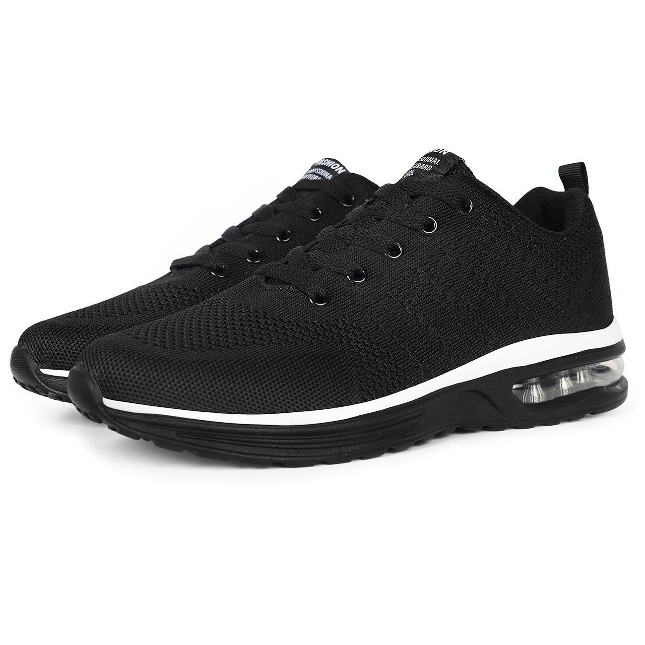 Casual Flyknit Breathable Light Running Shoes Black