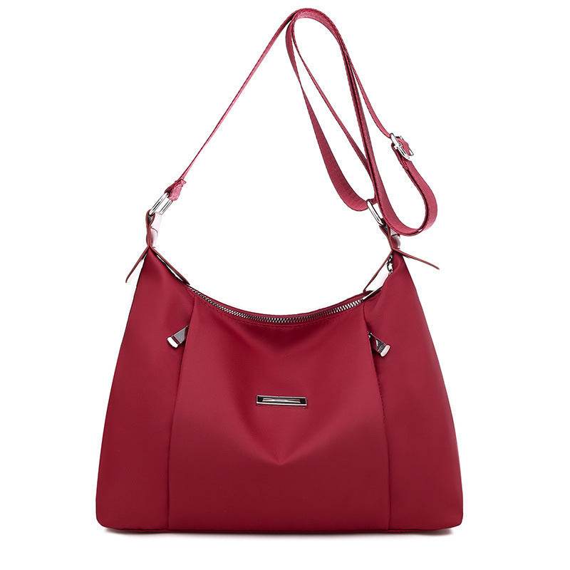 Fashion Oxford Cloth Shoulder Bag Simple Women's Crossbody Bag Red