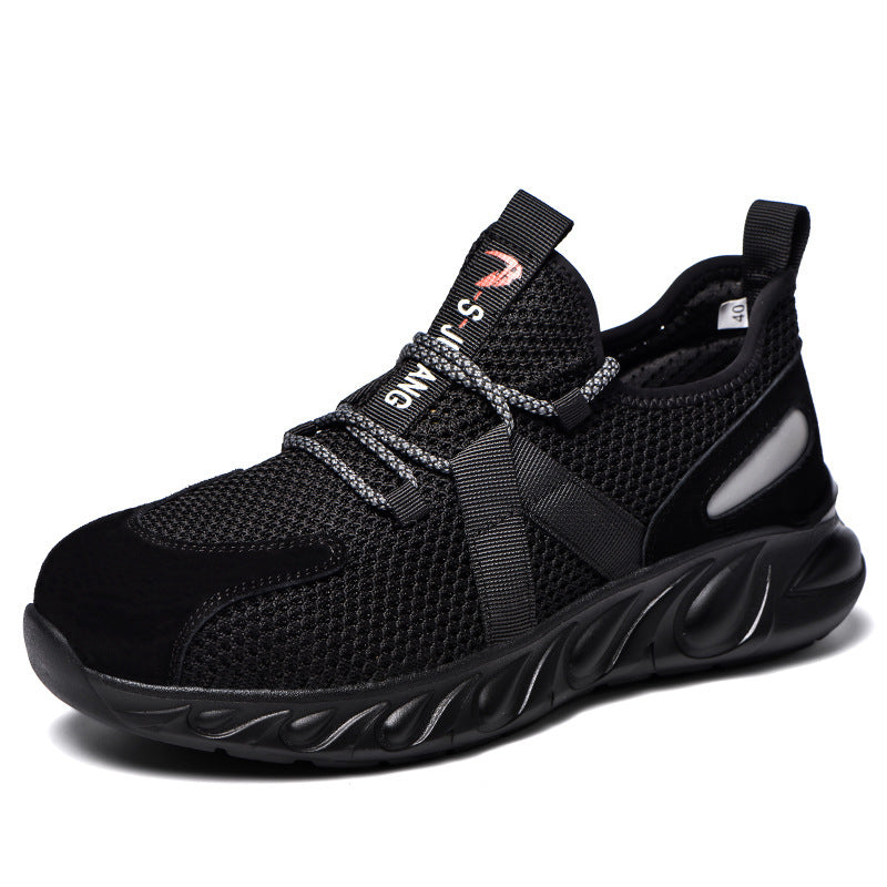 New Breathable Safety Shoes Men's Flying Knitting 5 Style