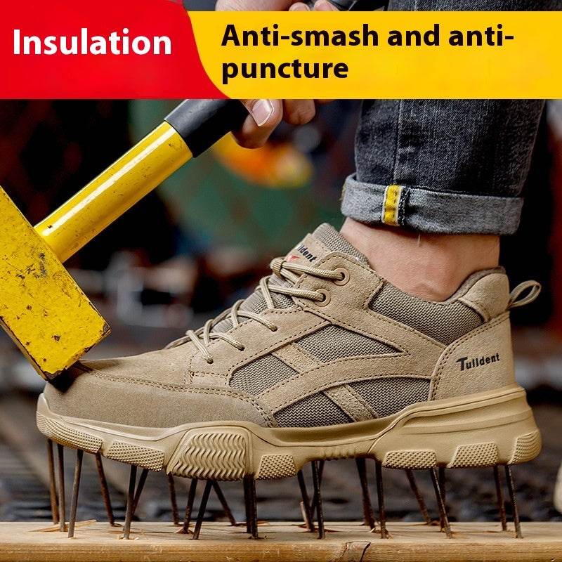 Labor Protection Shoes Deodorant Insole Long Standing Not Tired Military Training Increased Cowhide Upper