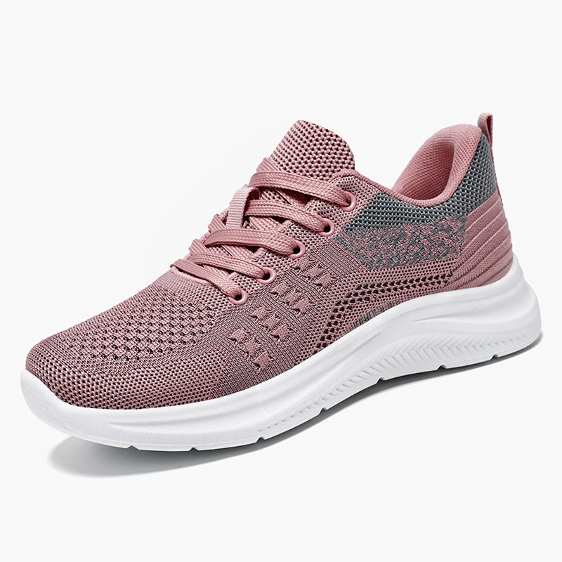 Women's Lightweight Breathable Casual Soft Sole Sneakers Pink