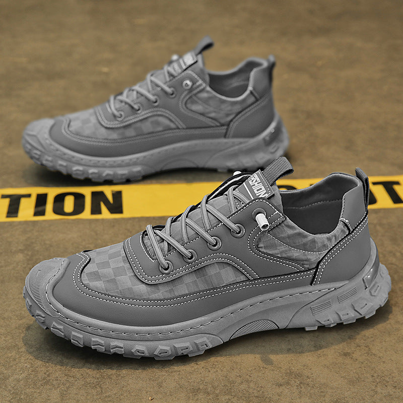 Men's Breathable Work Safety Shoes Non-slip Gray