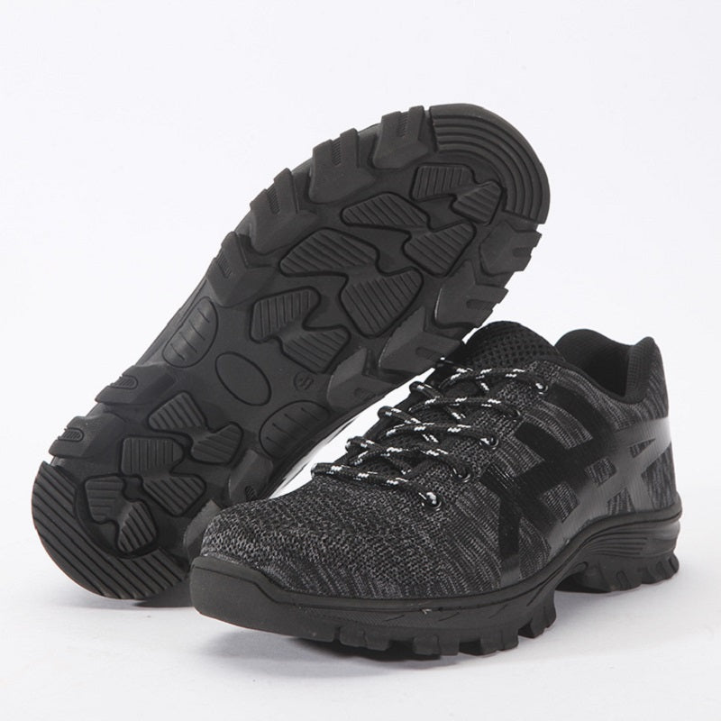 Safety Work Shoes Indestructible Steel Toe Anti-puncture Sneakers Black