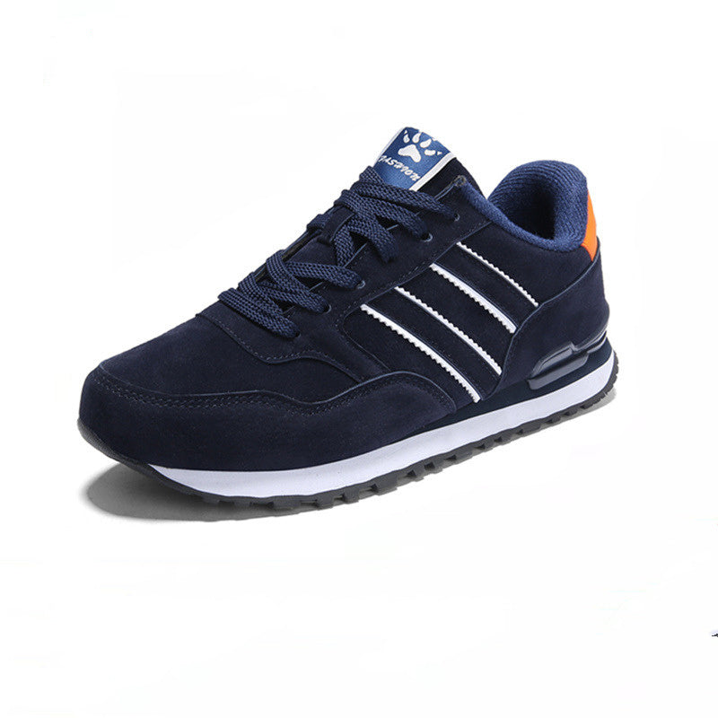 Men's Tide Plus Velvet Mesh Breathable Travel Running Shoes 2018Blue