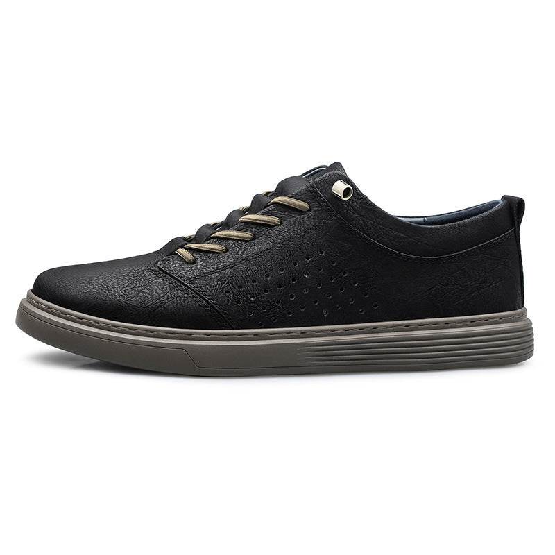 Hollow-out Breathable Hole Shoes Casual Spring And Summer Low-top Cowhide Surface Fashion Shoes