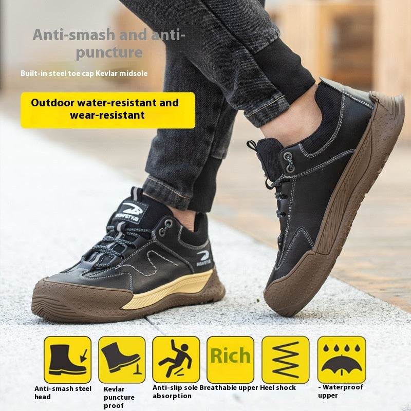 Flyknit Safety Comfortable Breathable Work Shoes