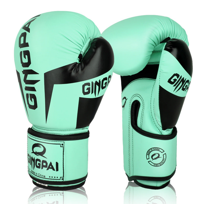 Boxing Gloves Sanda Gloves Training Boxing Glove Matte Light Green