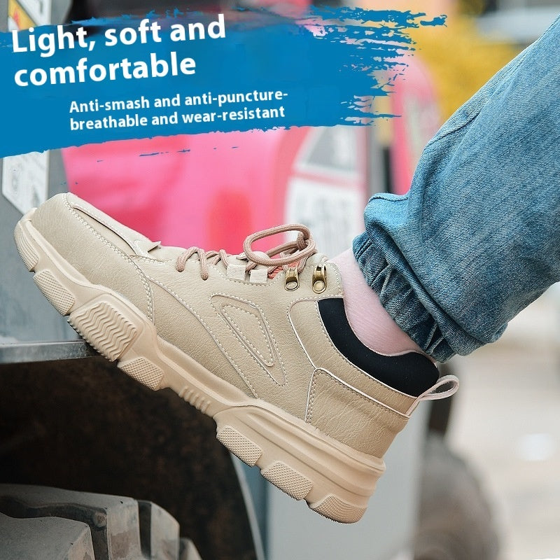 Men's Breathable Soft Bottom Protective Safety Shoes