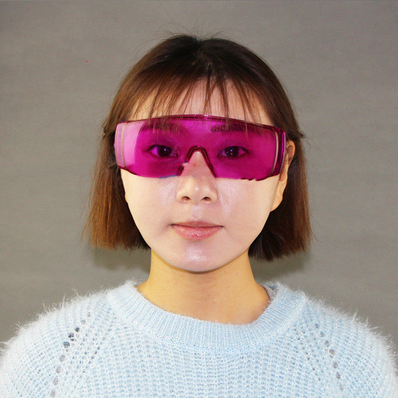 Safety Protection Full Transparent Glasses Purple