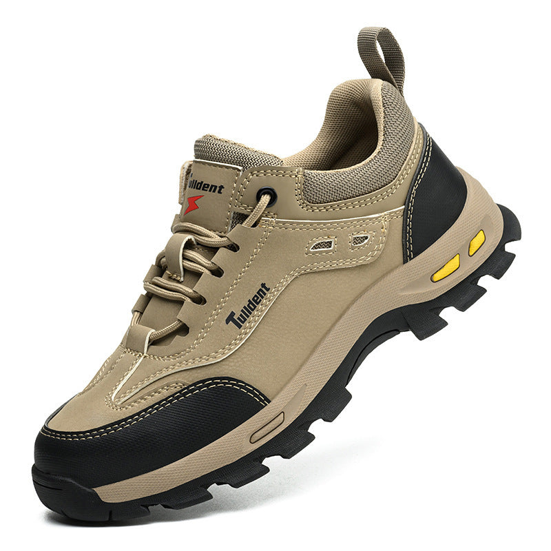 Anti Smashing Anti Piercing Breathable And Anti Odor Protective Shoes For Men Beige